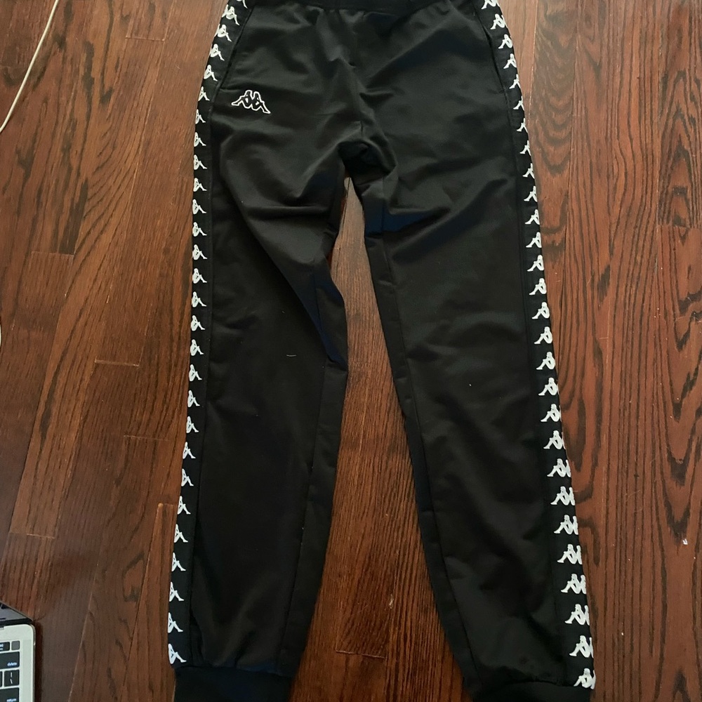 Black Kappa Joggers Size Medium